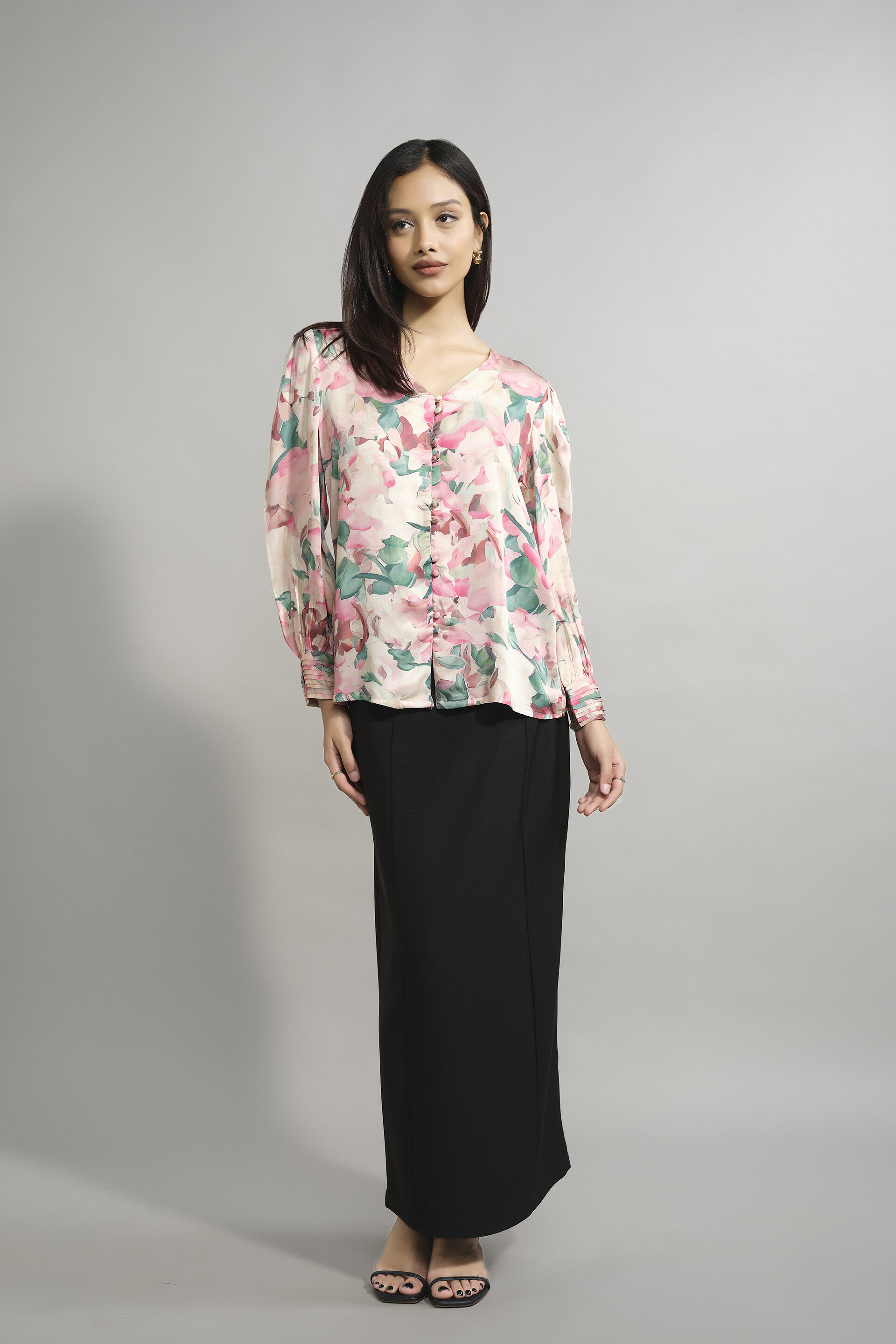 Larger Than Life Floral Top, Multi Color, image 2